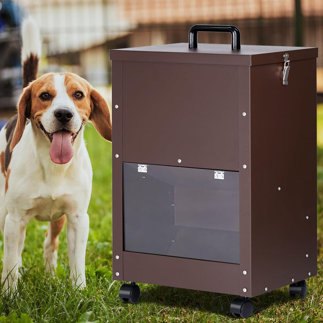 Automatischer Hundetränke 20KG verzinktes Hundefutter Schwerkraftfütterer Extra grosser selbstfütter