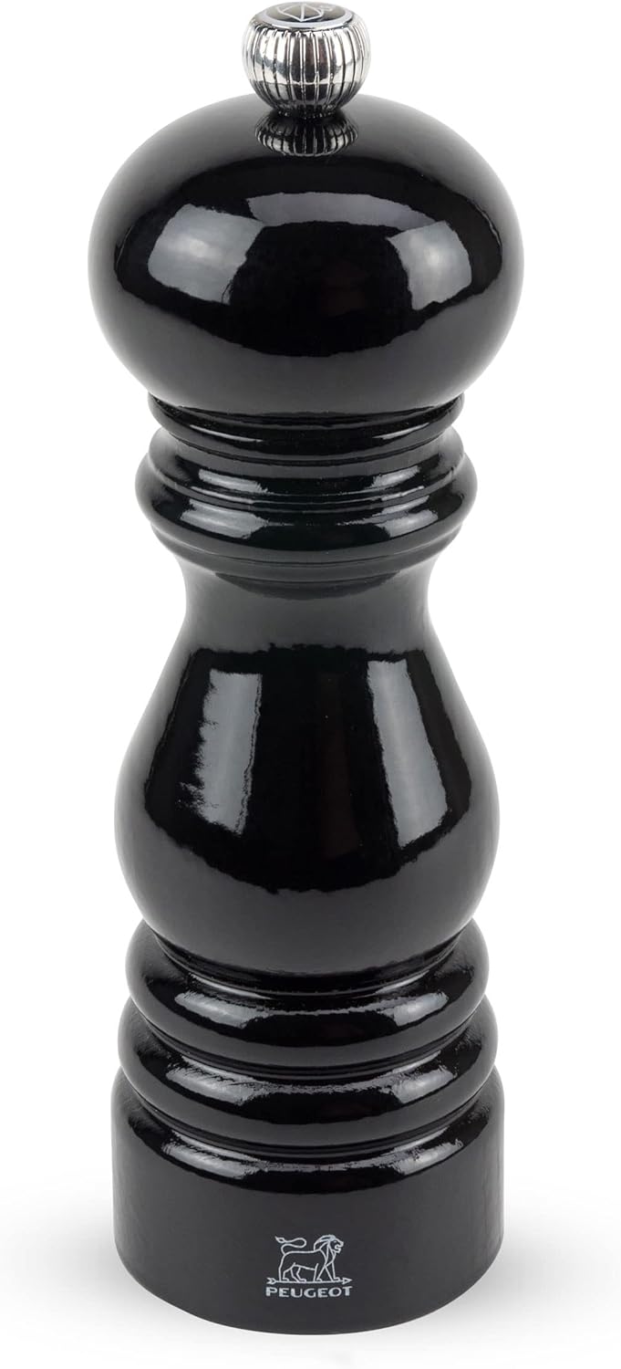 Peugeot Paris Antique Moulin à sel manuel en bois de hêtre patiné, Réglage mouture classique, Couleu