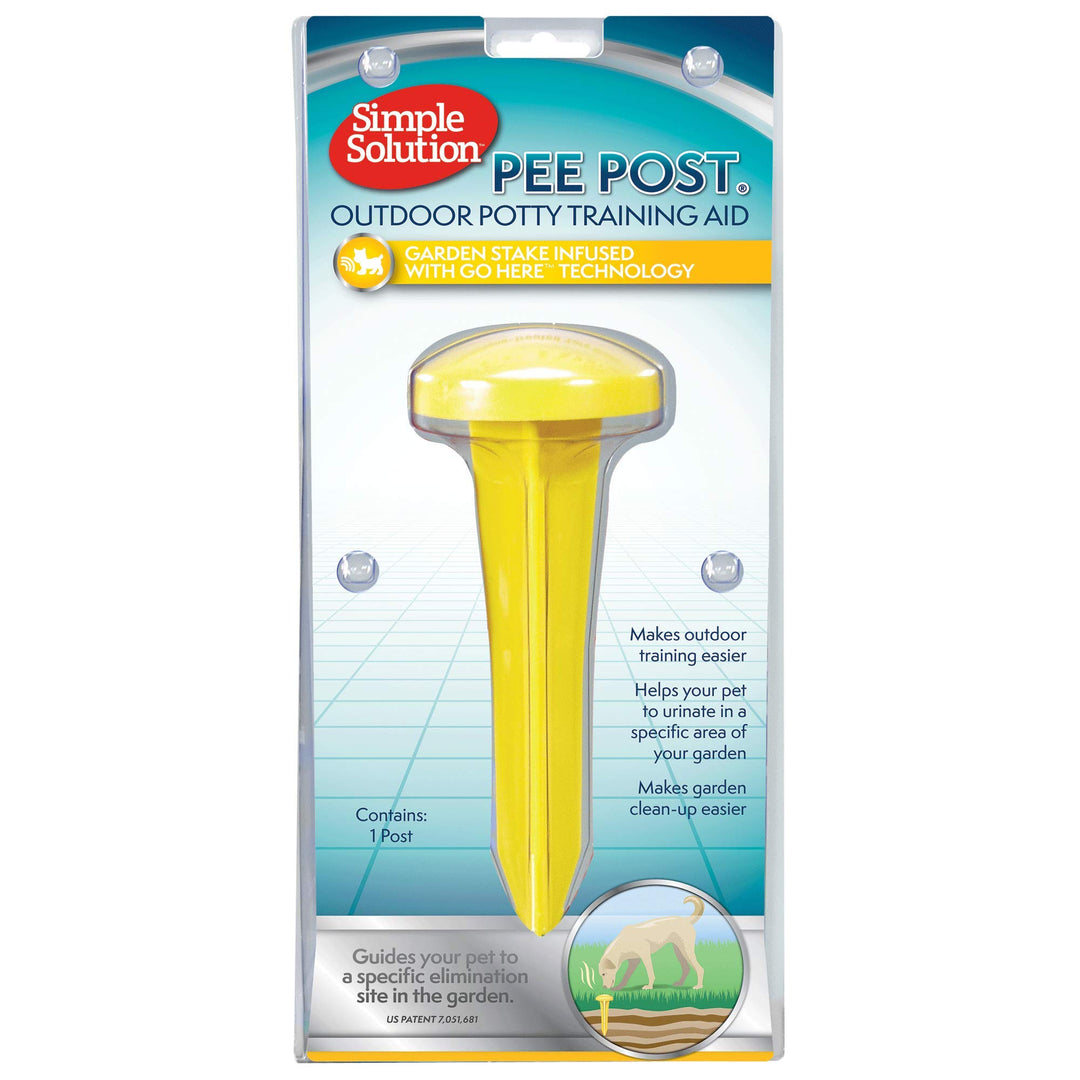 Simple Solution Pee Post | Outdoor-Hundetrainingshilfe | Pheromon infundierter Hunde-Pinkelständer E