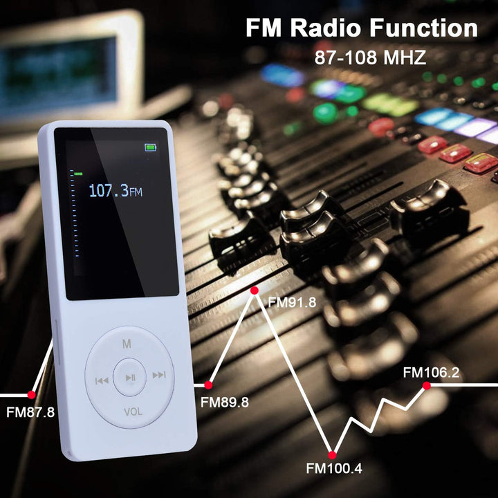 8GB Tragbare MP3 Musik Player, Support bis zu 64GB SD Speicherkarte, Lossless Sound HiFi MP3 Player,