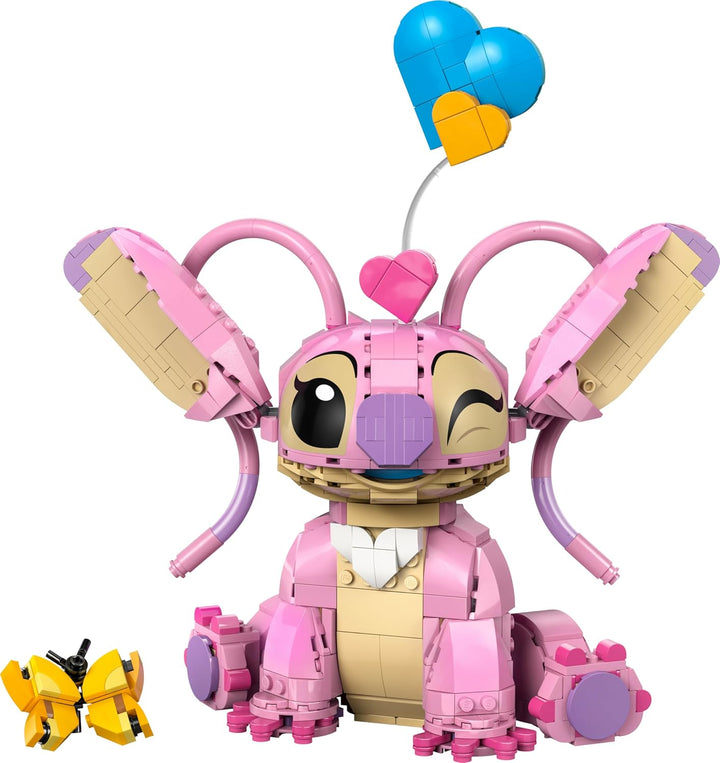 LEGO | Disney Angel - Lilo & Stitch Spielzeug - Spielset zum Bauen mit 3 Herzballons & 1 Schmetterli