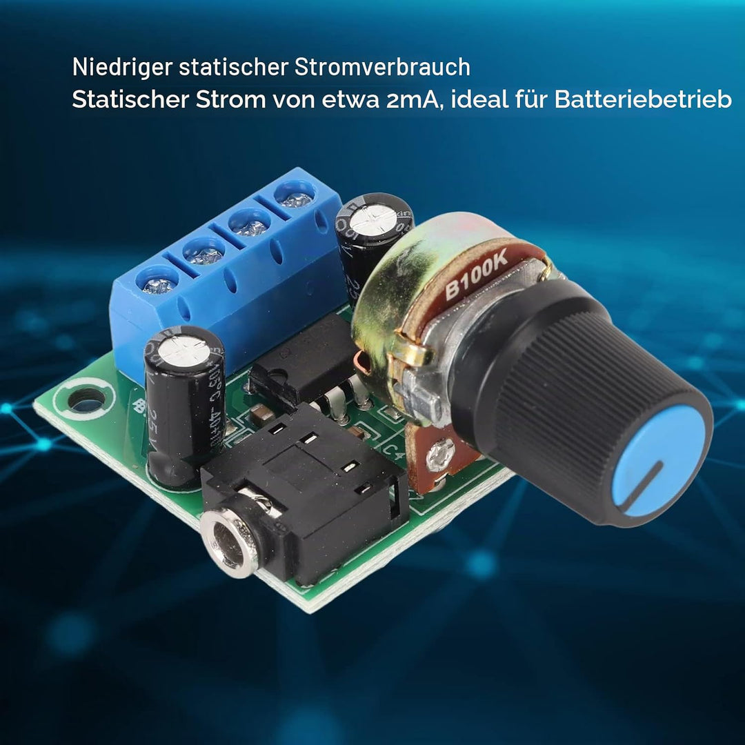 5PCS -Verstärkerplatine, LM386 Audio-Verstärkerplatine, DC 3V Bis 12V Digitaler Stereo-Leistungsvers