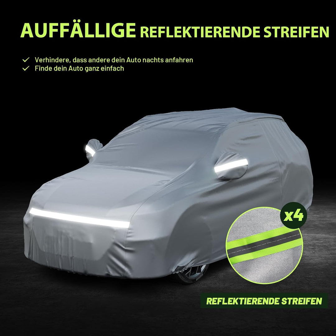 Favoto Autoabdeckung Vollgarage Auto Abdeckplane Staubdicht Wasserdicht Autohülle Autoplane Winter &amp;