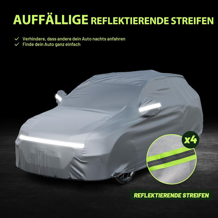 Favoto Autoabdeckung Vollgarage Auto Abdeckplane Staubdicht Wasserdicht Autohülle Autoplane Winter &amp;