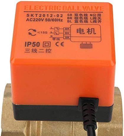 AC 220V G2 DN50 2 Wege 3-Draht 2-Punkt Steuerung Messing elektrisch motorisierte Kugelhahn für Klima