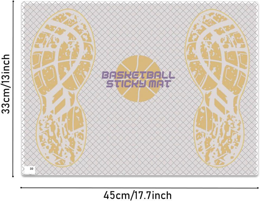 Traktionsmatte, Basketball, 43,2 x 30,5 cm, selbstklebendes Griffpolster für Schuhe, austauschbar, r