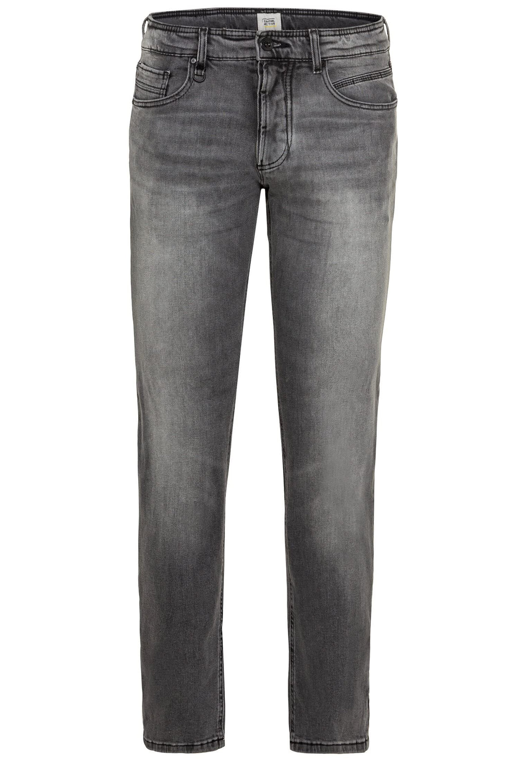 camel active Herren Relaxed Fit Jeans Hose Woodstock Jeanshose 33W / 34L Dunkelgrau (Graphite Gray),