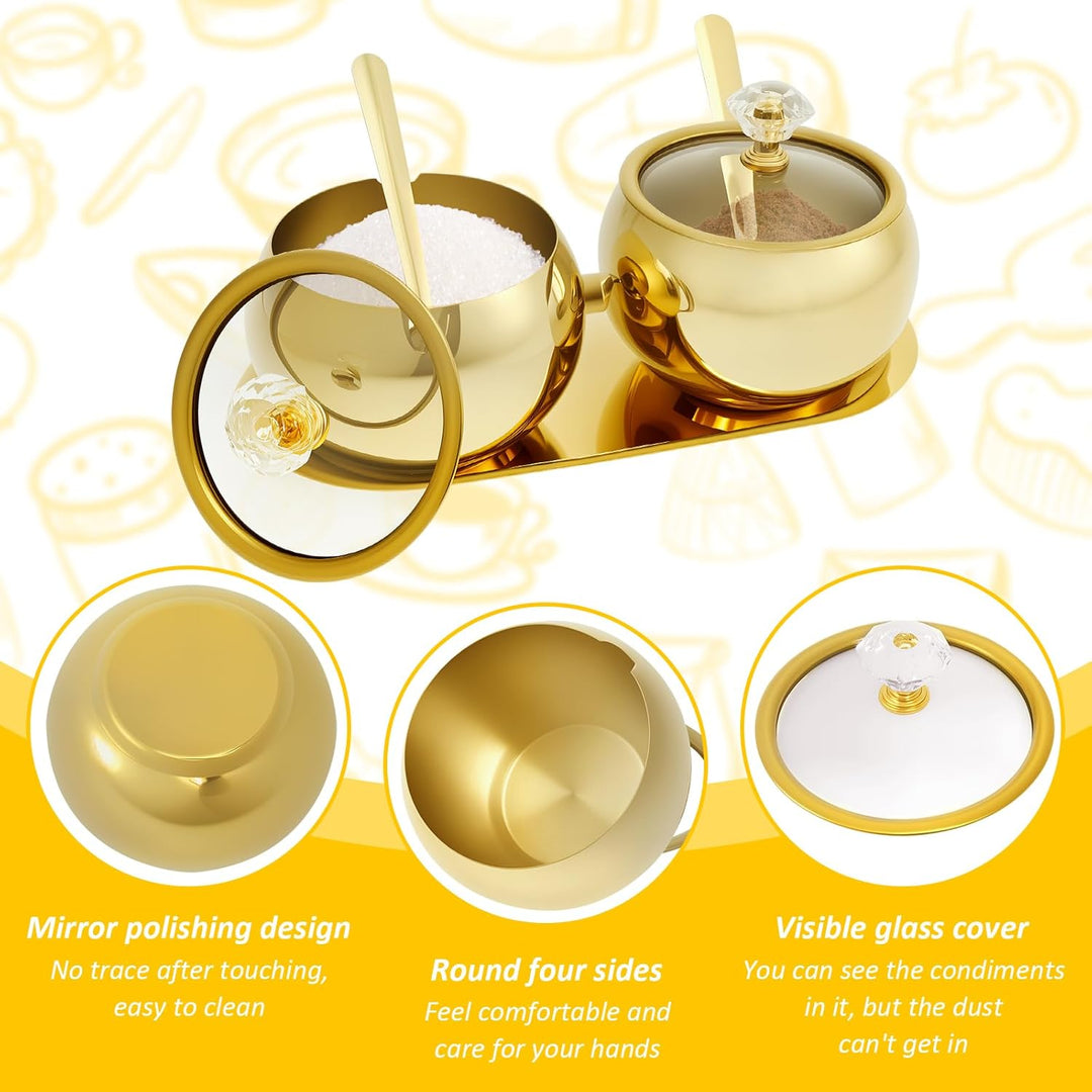 Gewürzgläser 304 Edelstahl,Gewürzdosen mit Löffel,Gewürzstreuer,Gewürzbehälter,Spice Jars für Salz,Z