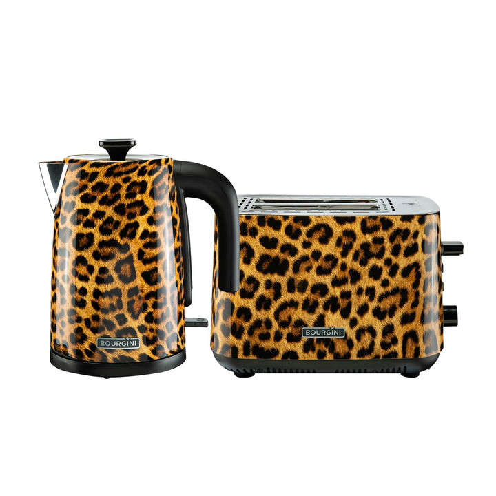 Stilvolles Panther-Set: Trendy Wasserkocher und Toaster im Panther-Design für moderne Küchen