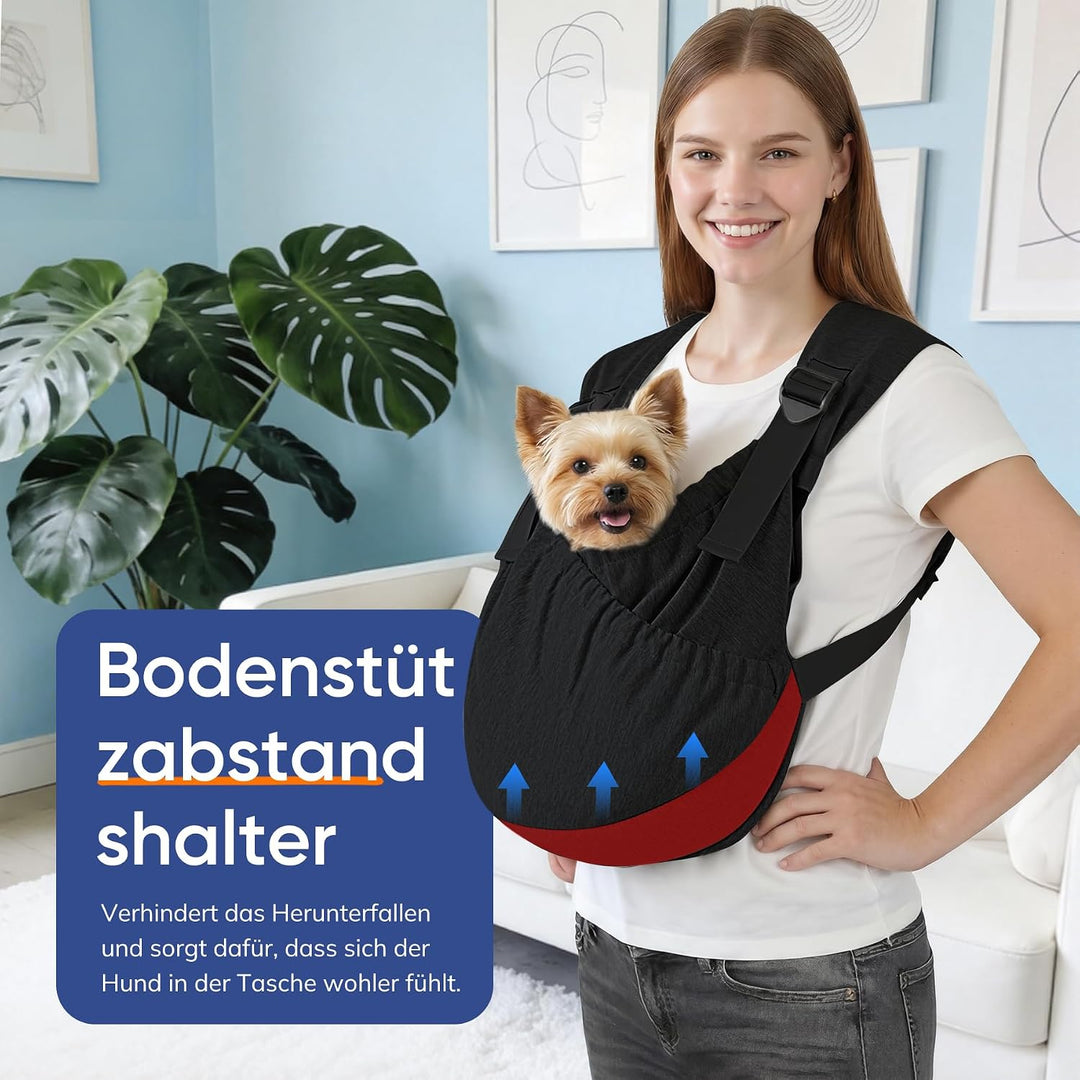 Supet hundetasche für kleine Hunde, Verstellbare Leichte & Atmungsaktive hundetragetasche, Welpen-Tr