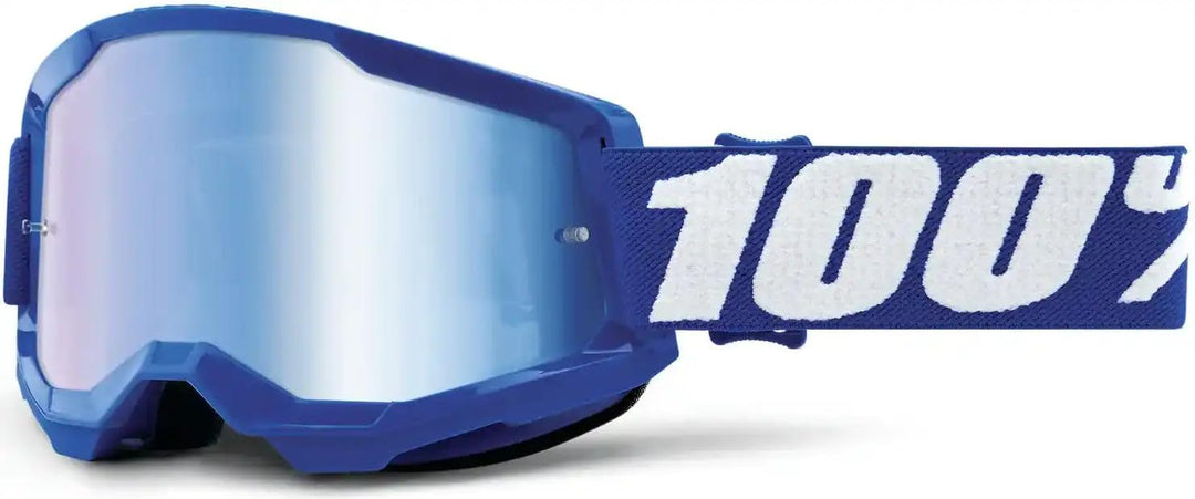Desconocido Brille 100% Strata 2 22, Sport, Blau, verspiegelt (blau), Unisex, Erwachsene
