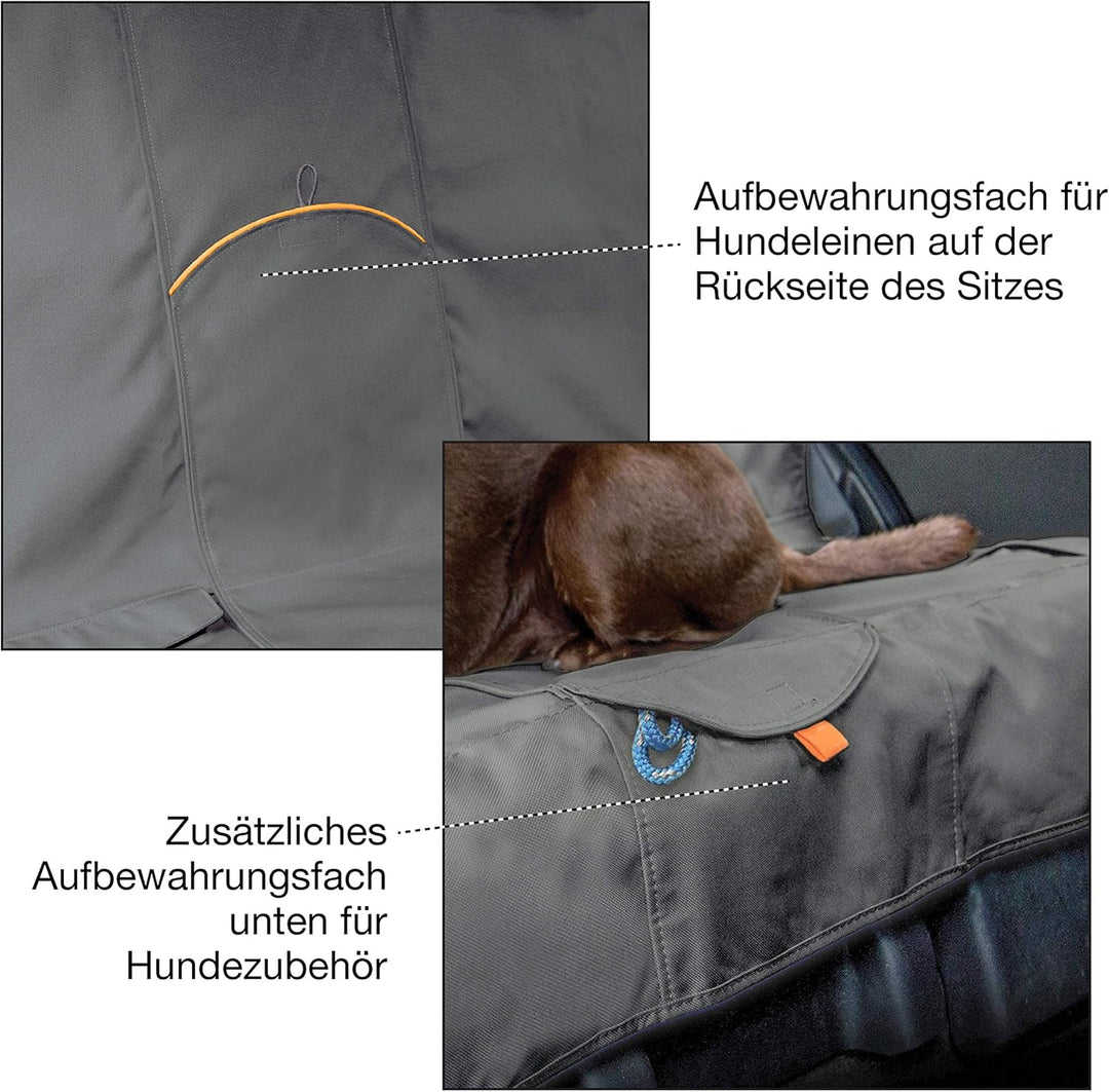 Kurgo Wander Rücksitz-Autoschondecke für Hunde, Wasser- und schmutzabweisend, Universelle Passform,