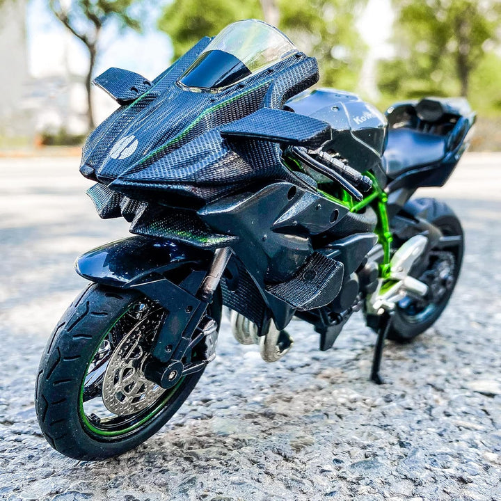 TGRCM-CZ kompatibel für 1:12 Kawasaki Ninja H2R Motorrad Modell, DieCast Modell Motorrad, Aufhängung