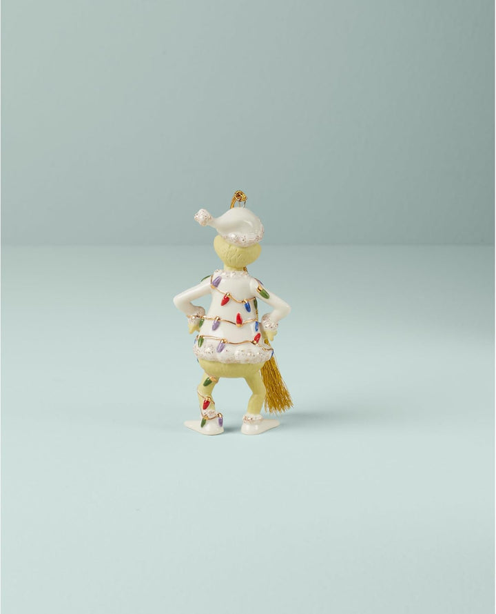Lenox Grinch with Lights Ornament, 0,1 kg, Elfenbein, Grinch