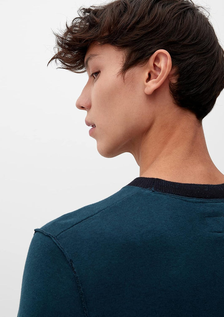 Q/S designed by Men's 2118686 Strickpullover, Blau, S