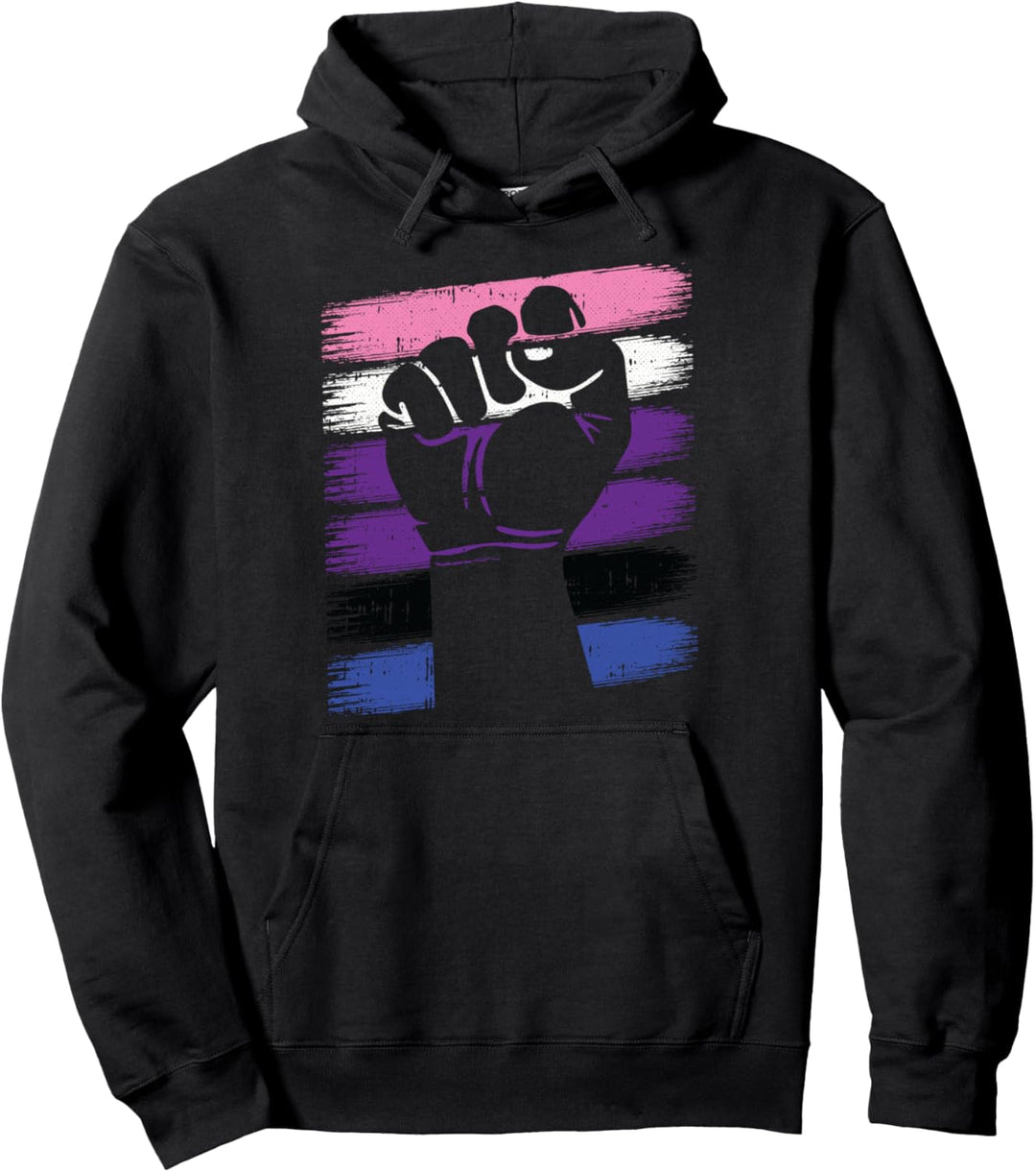 Power Fist Gender-fluid Pride Social Justice Equality LGBTQ Pullover Hoodie