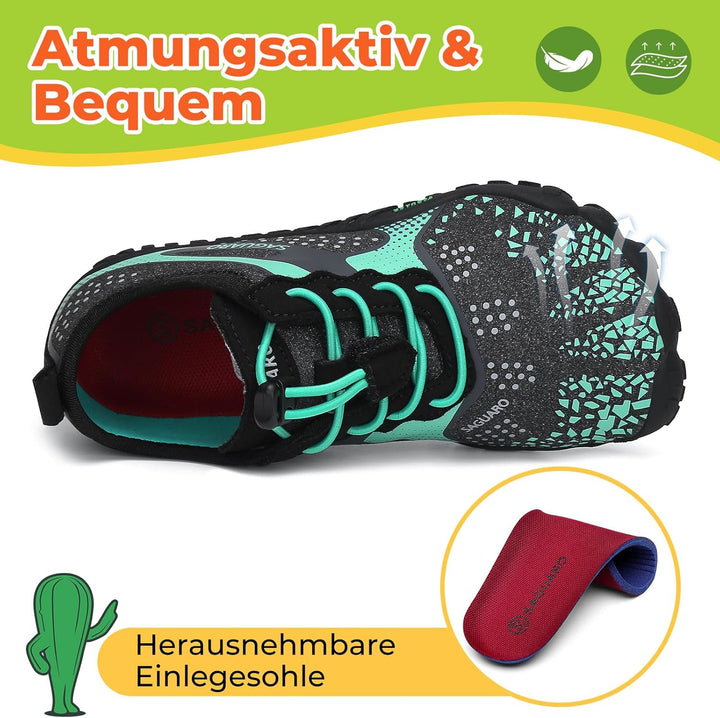SAGUARO Barfussschuhe Kinder Barfussschuhe Schnell Trocknend Badeschuhe für Jungen Mädchen Gr.24-36