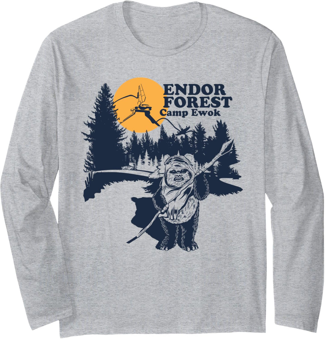 Star Wars Endor Forest Camp Ewok Langarmshirt