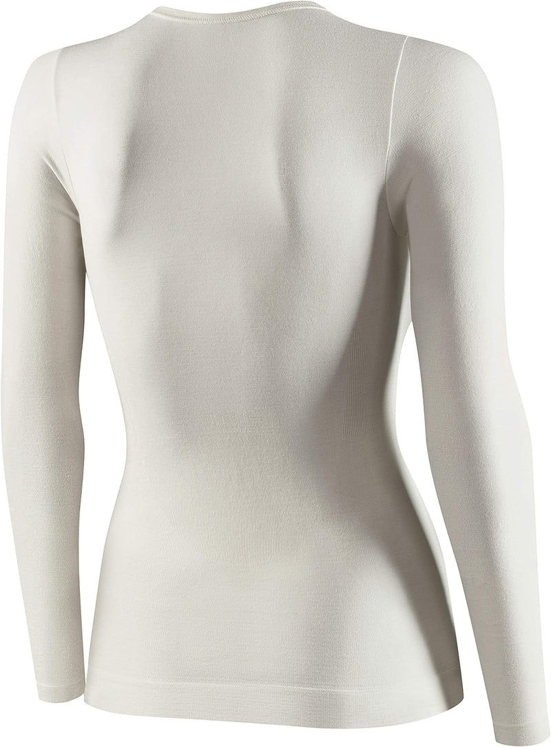 BRUBECK Damen Funktionsshirt Langarm | 41% Merino-Wolle | Atmungsaktiv | Funktionsunterwäsche | Atmu