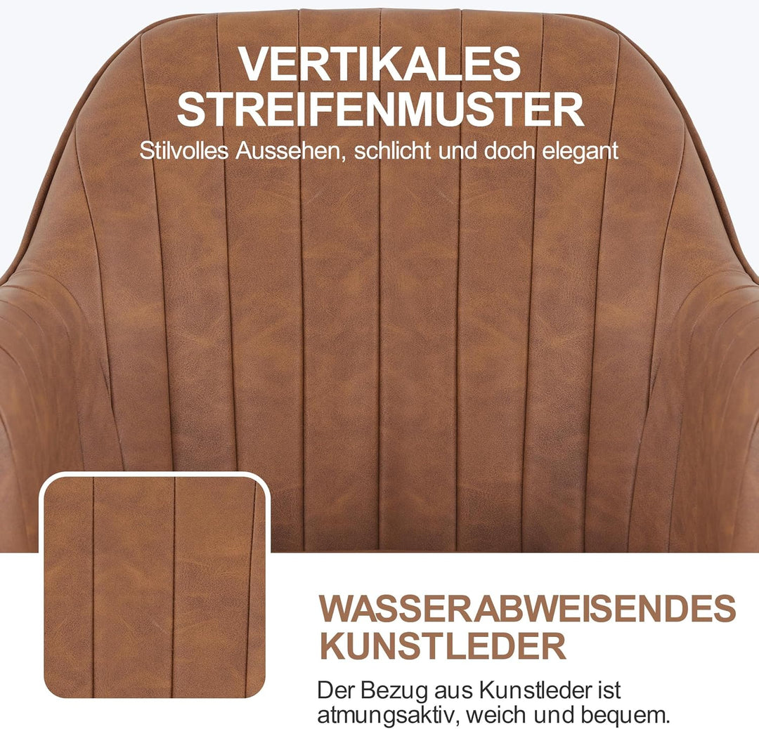 Yaheetech Bürostuhl 360 ° Drehstuhl Schreibtischstuhl höhenverstellbar Computerstuhl mit gepolsterte