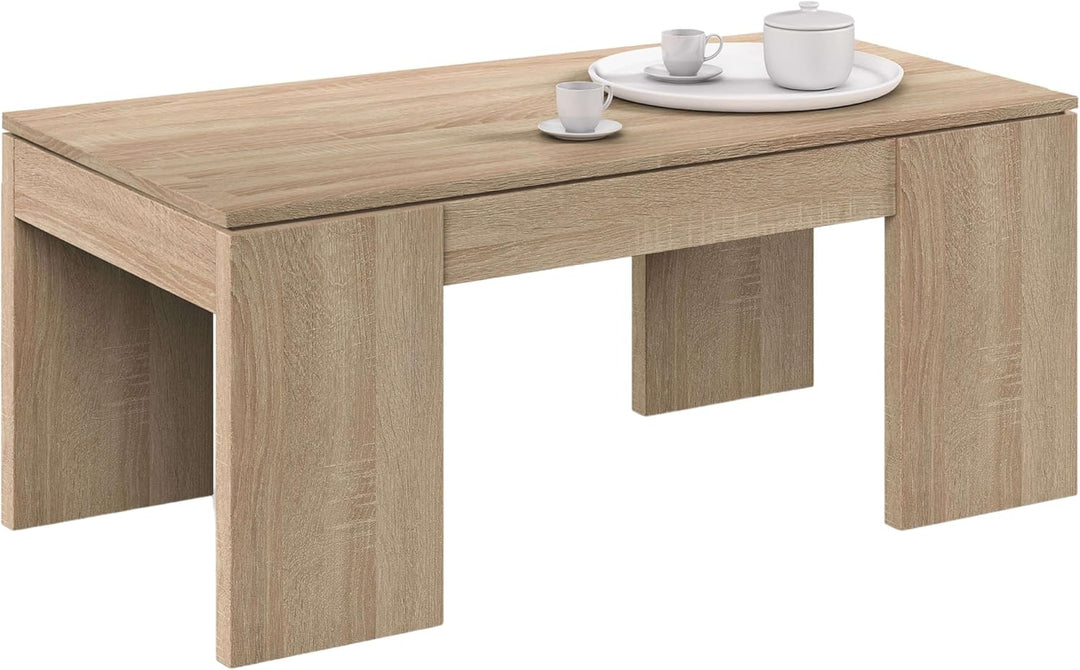 Habitdesign 001637F - Modell Kendra, Esstisch, Kanadische Eiche, Masse: 100 cm (Breite) x 43-54 cm (