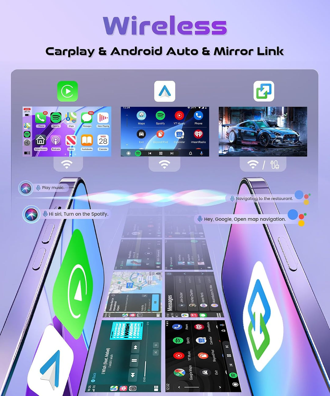 Rimoody 4G+64G Android 15 Autoradio für Seat Altea 2004-2015 Toledo 2004-2009 Wireless Carplay Andro