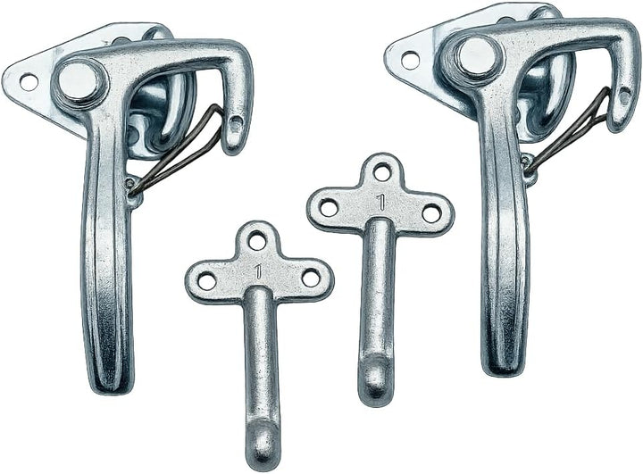 HGW Bordwandverschluss Anhänger Set Grösse 1 – inkl. Einfallösen & Gegenhalter – robuster Verschluss