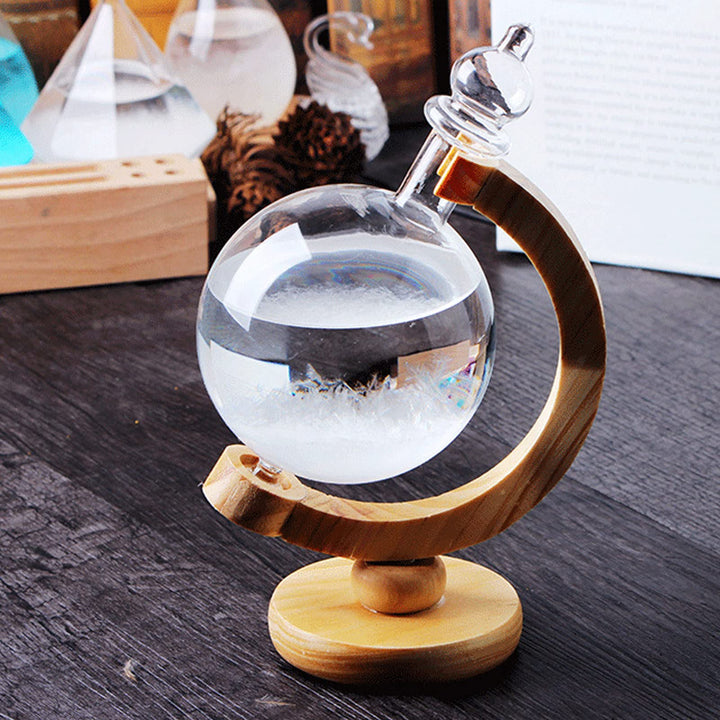 Sturmglas-Wettervorhersage, kugelförmige Wetterstation, dekorative Kristallkugel, tolles Geschenk fü