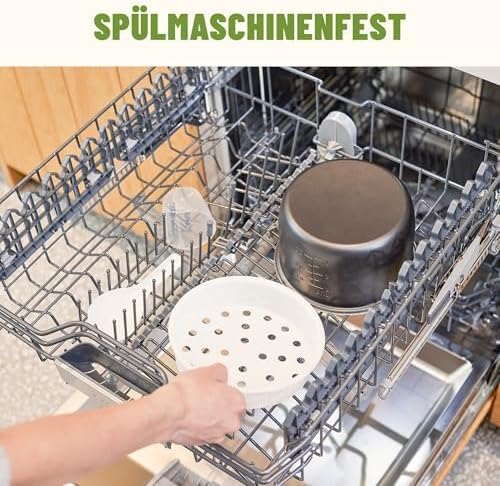 Reiskocher mit Keramikbeschichtung - 1,8L grosse Kapazität - Für 2-10 Personen - inkl. Dampfgarer -E