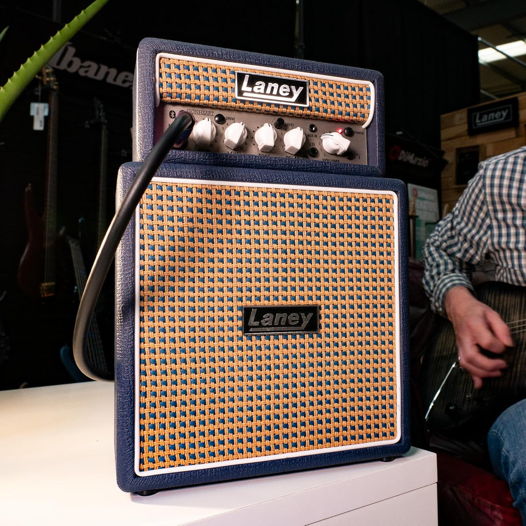 Laney MINISTACK Bluetooth- Batteriebetriebene Gitarren Amp mit Smartphone-Schnittstelle - Lionheart