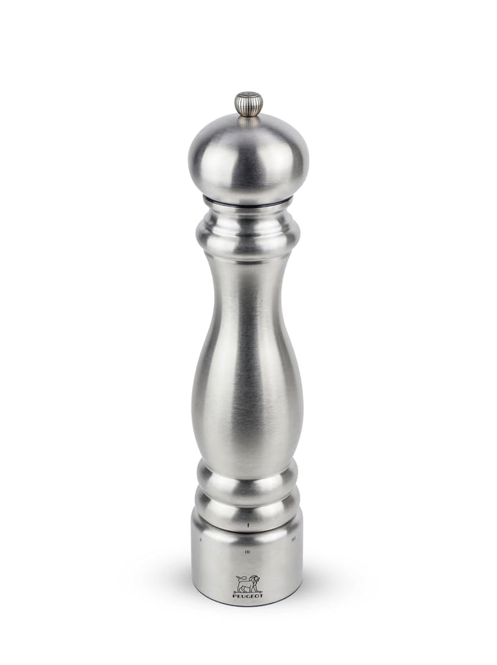 PEUGEOT - Pfeffermühle Paris Chef u‘Select 30 cm + Pfeffer - Aus Edelstahl - 6 voreingestellte Mahlg