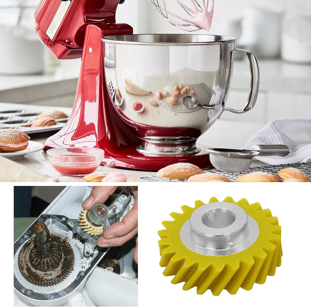 W10112253 Gelb Zahnräder Ersatz Kompatibel mit Kitchenaid Mixer,Küchenmaschine Getriebe Ersatzteile,