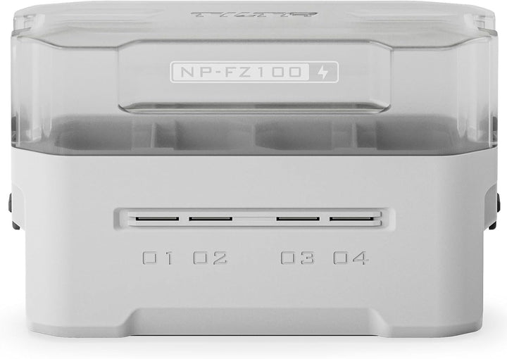 TILTA NP-FZ100 Akku-Ladegerät | Tragbare Ladestation | Lädt 4 Akkus mit USB-C PD 45 W Schnellladung