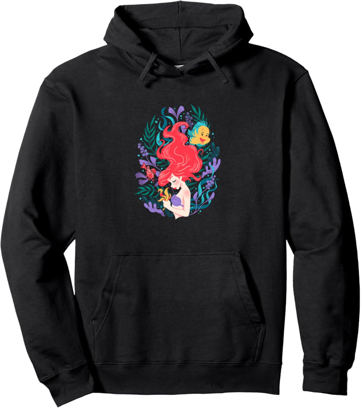Disney The Little Mermaid Ariel Flounder And Sebastian Pullover Hoodie