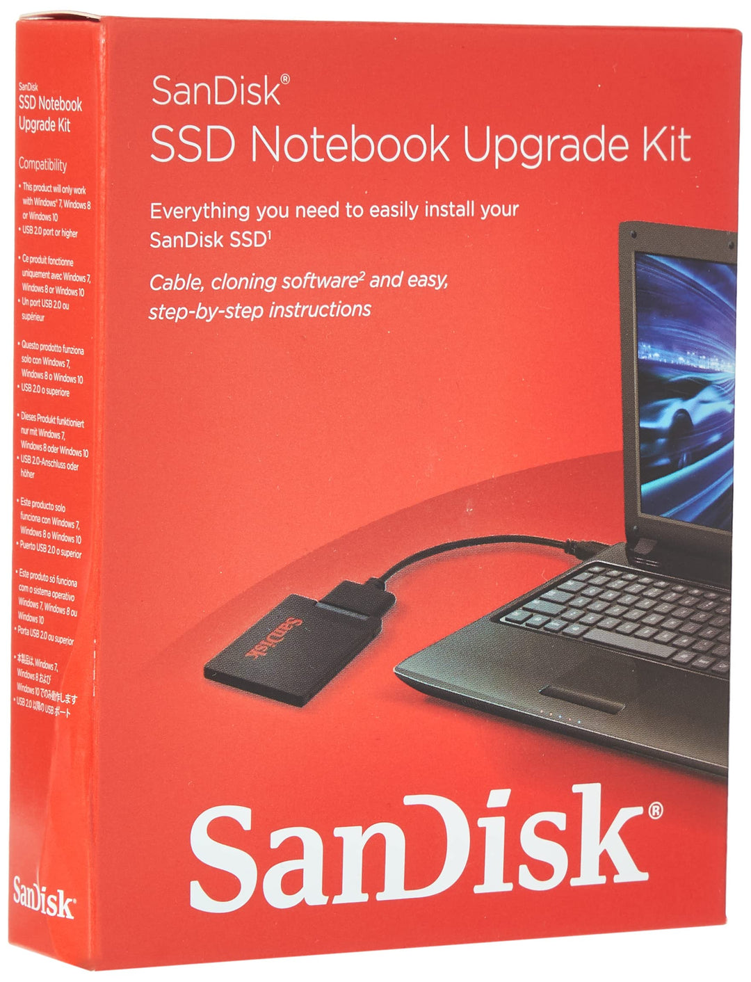SanDisk Notebook Upgrade Kit,SDSSD-UPG-G25, Black