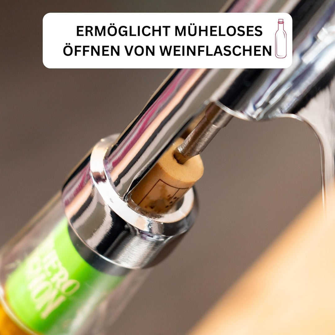 Westmark Entkorker-Maschine zur Tischmontage, für Gastronomie/Profi-Küchen, Länge: ca. 28 cm, Zinkdr