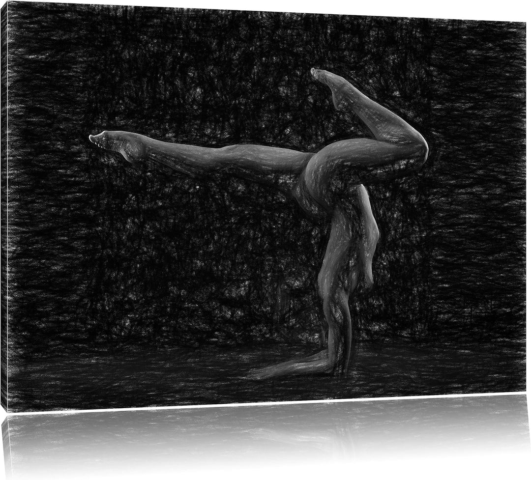 Pixxprint sexy Körper Einer Jungen Frau als Leinwandbild/Grösse: 100x70 cm/Wandbild/Kunstdruck/ferti