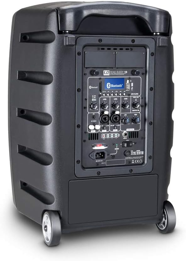 LD Systems ROADBUDDY 10 BASIC - Akkubetriebener Bluetooth-Lautsprecher mit Mixer, schwarz