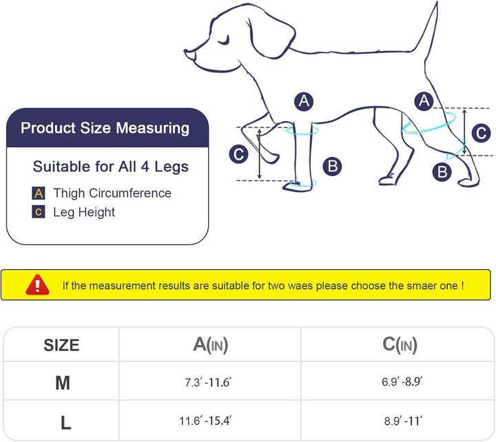 KINBOM Hunde Kniebandage Hinterbein, Hunde Hinterbein Bandage Hunde-ACL-Klammer Hinterbein Hunde-Kni
