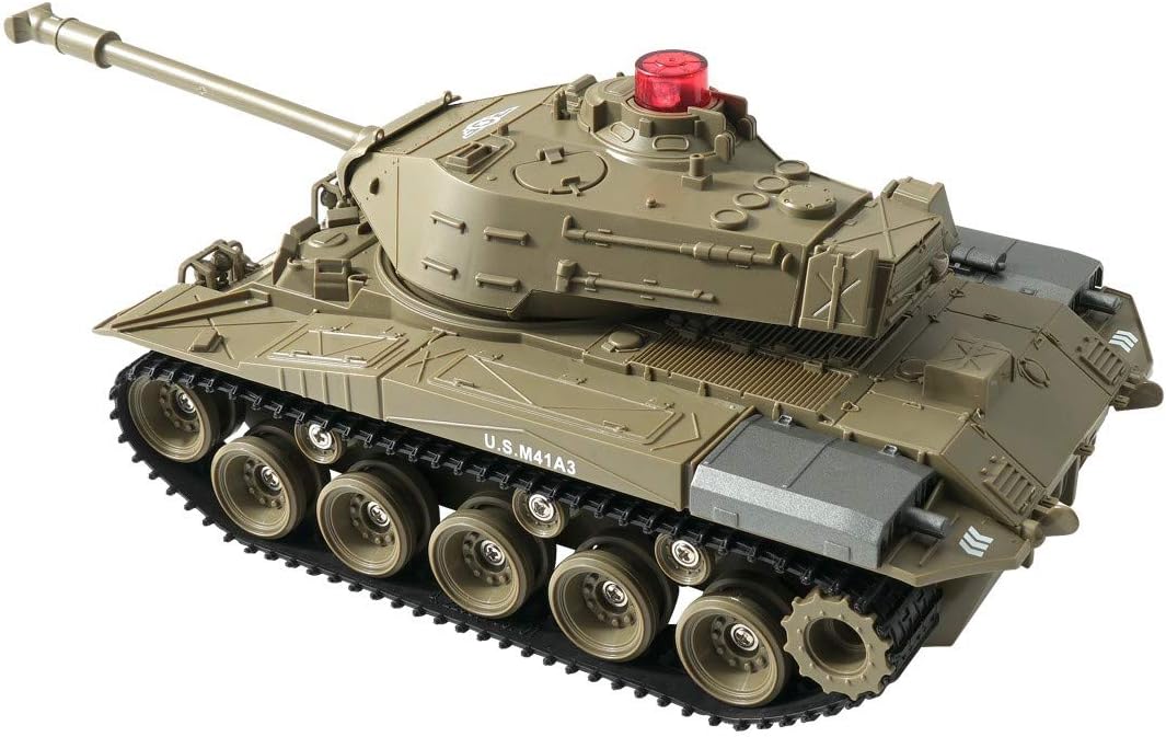 WEECOC RC Panzer Militär LKW Fahrzeuge RC Auto 2,4 GHz Funkgesteuertes Militär-Kampfpanzer Spielzeug
