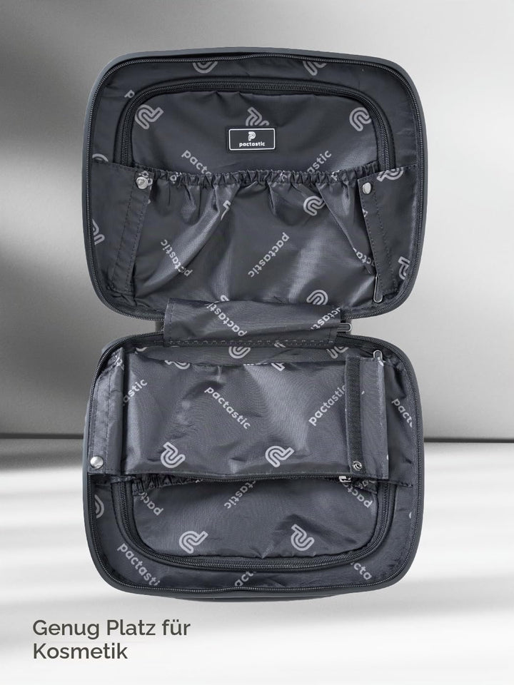 Pactastic Hartschalen Handgepäck Kosmetik-Koffer | Stabiles Beauty-Case mit Aufsteckfunktion | 34 x