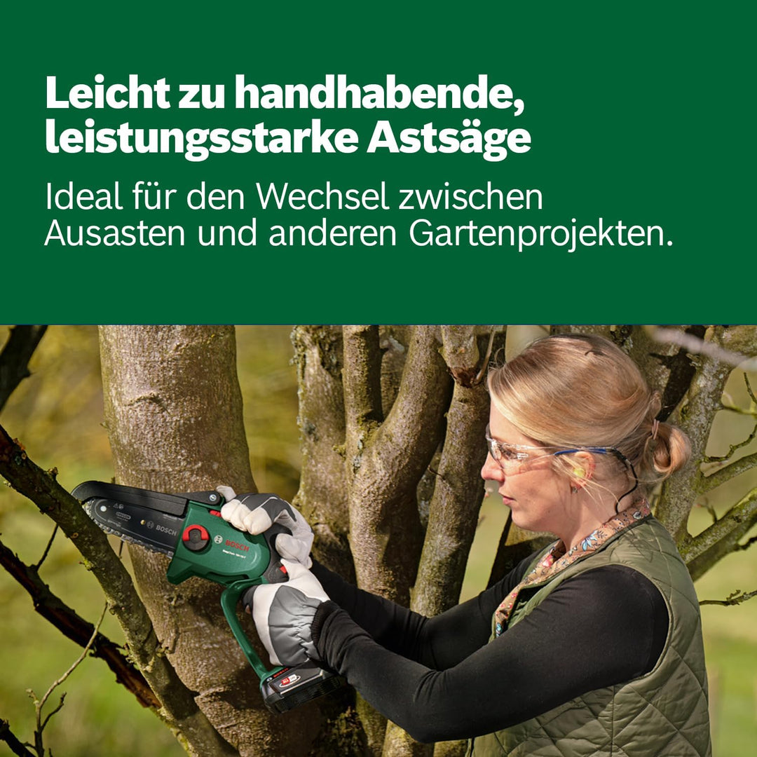 Bosch kompakter Akku-Hochentaster EasyChain 18V-15-7 (Zum Schneiden von Holz; 18 Volt System; Ketten
