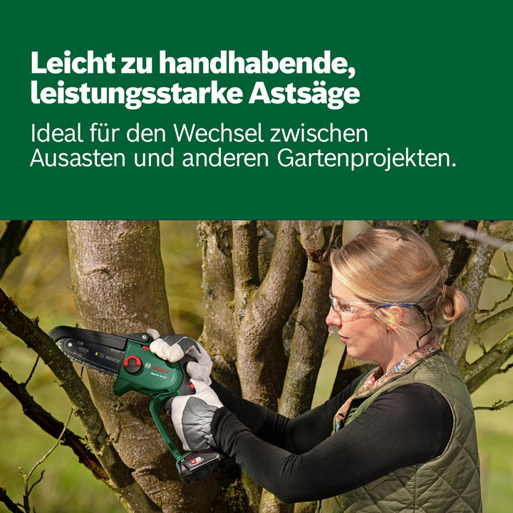 Bosch kompakter Akku-Hochentaster EasyChain 18V-15-7 (Zum Schneiden von Holz; 18 Volt System; Ketten