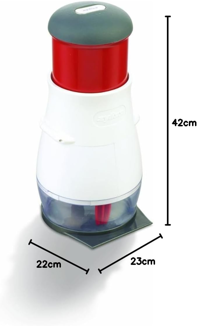 Zyliss E10402 Gemüsehacker, Einheitsgrösse, Weiss, Rot Zick Zick 2 Zerkleinerer, Zick Zick 2 Zerklei