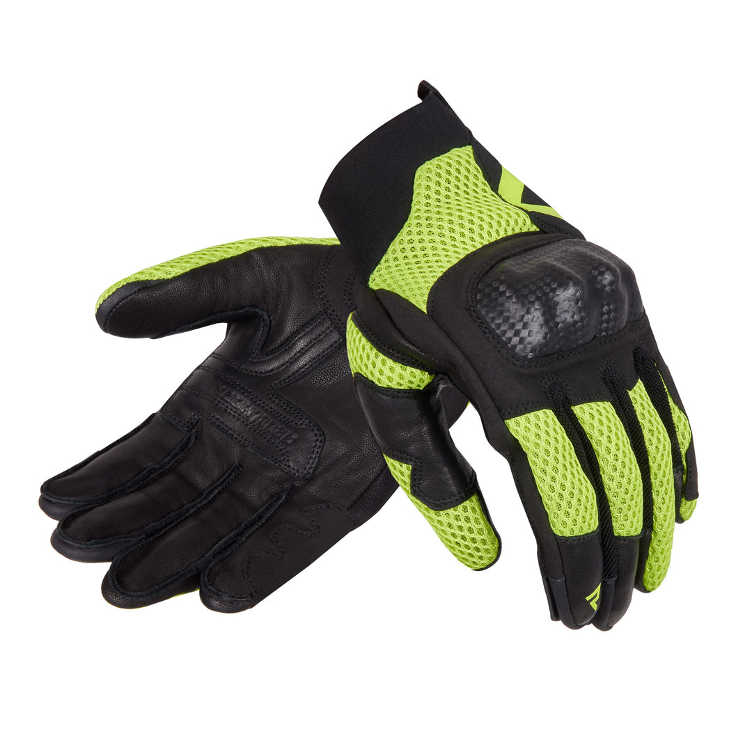 REBELHORN Gap III Motorradhandschuhe Herren | Ziegenleder | Knöchel Protektoren | Belüftung mit 3D-P