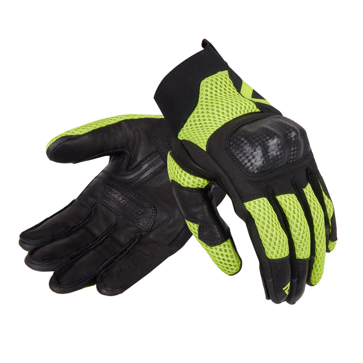 REBELHORN Gap III Motorradhandschuhe Herren | Ziegenleder | Knöchel Protektoren | Belüftung mit 3D-P