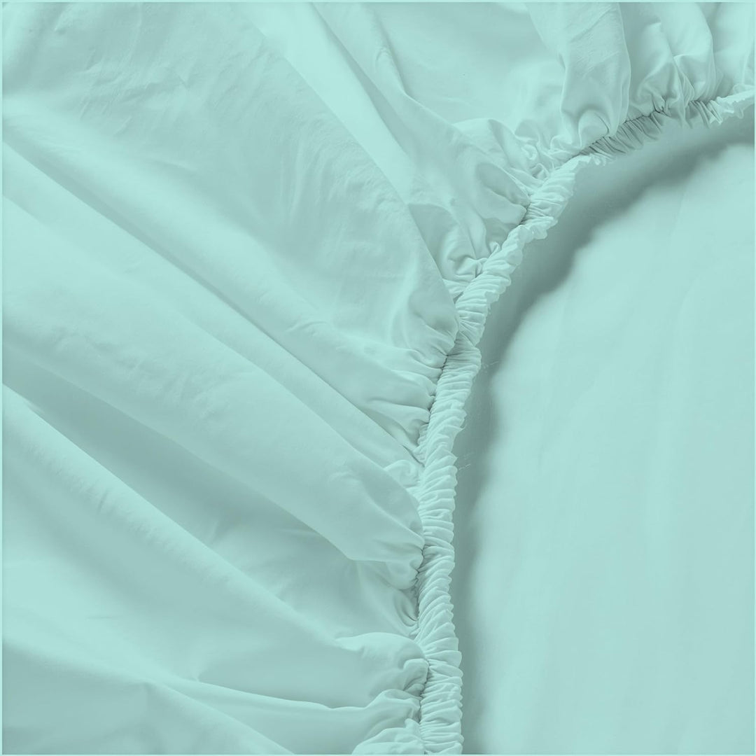 Italian Bed Linen Max Color Bettwäsche-Set, Wassergrün, Doppelte, Wassergrün