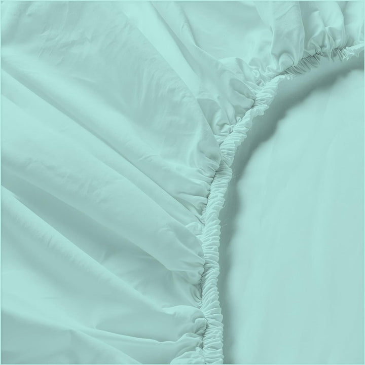 Italian Bed Linen Max Color Bettwäsche-Set, Wassergrün, Doppelte, Wassergrün