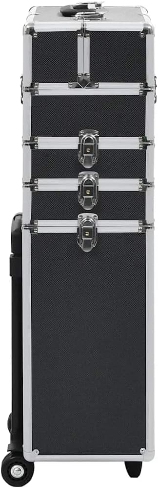 vidaXL Kosmetikkoffer mit 4 Etagen Ablagen Beauty Case Schminkkoffer Friseurkoffer Schmuckkoffer Tro