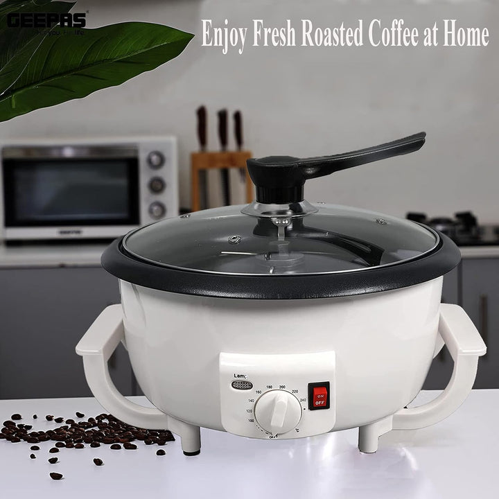 Home Kaffeeröster, Haushalt Elektrischer Kaffeebohne Baker Nuss Erdnuss Cashew Kastanien Röstmaschin